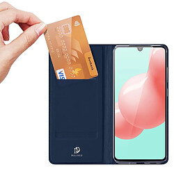 Etui en PU avec porte-carte bleu pour votre Samsung Galaxy A41 (Global Version)