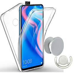 PHONECARE Kit Coque 3x1 360° Impact Protection + 1 PopSocket + 1 Support PopSocket Blanc - Impact Protection - Xiaomi K30 Ultra