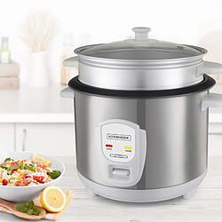 Avis Cuiseur à Riz 1.8l Avec Cuve Métal Et Panier Vapeur Japan X Kitchencook Gris