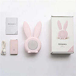 Acheter Réveil Veilleuse avec minuterie lapin mignon - Rose