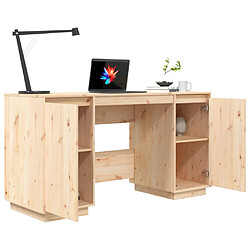 Avis vidaXL Bureau 140x50x75 cm bois massif de pin