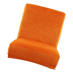 Acheter Couverture De Chaise De Bar De Tabouret De Comptoir De Tabouret à Dossier Court Et Extensible, Orange