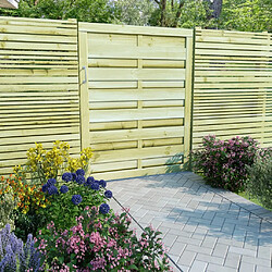 vidaXL Portillon Bois de pin imprégné 100x125 cm Vert