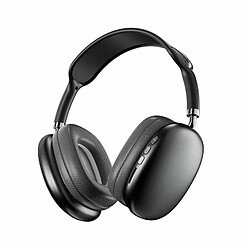 Casque Bluetooth sans fil YUANFU-P9Promax (casque stéréo, tête en coton, chargement Type-C - noir)