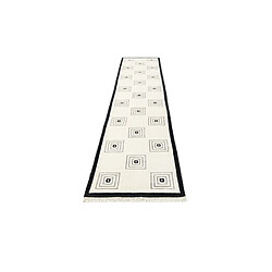 Avis Vidal Tapis de couloir en laine 401x79 beige Darya