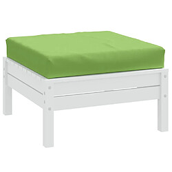 vidaXL Coussin de palette vert mélangé 60x60x10 cm tissu