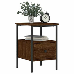 Avis Maison Chic Table de chevet,Table de Nuit,Meuble de Rangement chêne marron 34x36x50 cm bois d'ingénierie