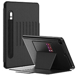 Etui en PU + TPU avec béquille, porte-carte et porte-stylo noir pour votre iPad 10.2 (2021)/(2020)/(2019)