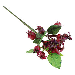 plante plastique artificielle fleur fruit baies branche bouquet floral rouge pas cher