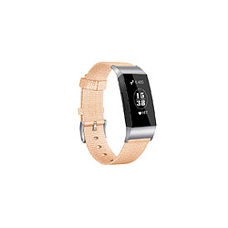 YP Select Bandes compatibles avec Fitbit Charge 3, bracelet de montre respirant en tissu tissé -Rose nue