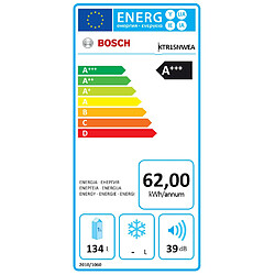 Réfrigérateur table top 56cm 134l a++ blanc - ktr15nwea - BOSCH