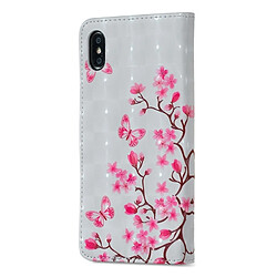 Avis Wewoo Coque Étui en cuir à rabat horizontal avec motif de fleurs et motifs papillons pour iPhone X, supports fentes pour cartes, cadre photo