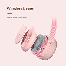 Universal Ventilateur USB portable hypocrite 3 vitesses vent naturel silence mini ventilateur USB portable d'été avec cordon pour l'extérieur/bureau | gadget USB (rose)