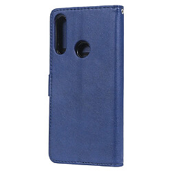 Avis Wewoo Housse Coque Pour Huawei P Smart Z / Y9 Prime Solid Color Flip Horizontal de protection avec support et fentes cartes et portefeuille et cadre photo et lanière bleu