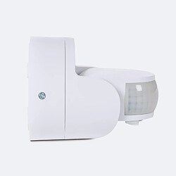 Ledkia Détecteur de Mouvement en Saillie PIR 360° IP54 Orientable Blanc