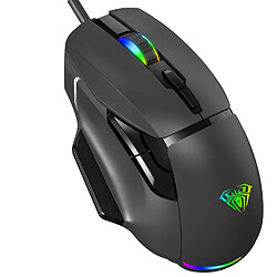 Avis Souris de jeu filaire Aula F815 RGB 12800dpi avec 7 boutons Noir