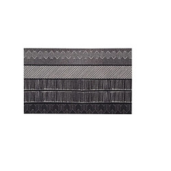 Cpm Tapis design velours Baran - L. 50 x l. 120 cm - Gris