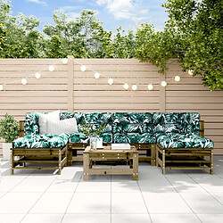 Maison Chic Salon de jardin 7 pcs - Table et chaises d'extérieur - Mobilier/Meubles de jardin Moderne bois de pin imprégné -MN32348