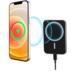 Chrono Chargeur sans fil magnétique pour voiture compatible avec iPhone 12/iPhone 13/13 Pro/12 Pro/Pro Max/Mini, support de téléphone magnétique support de chargeur sans fil pour voiture à chargement rapide 15W Support Mag Safe Case (Noir)