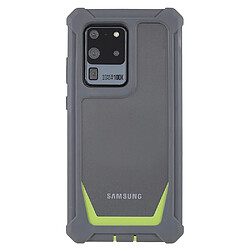 Coque en TPU + acrylique détachable 2-en-1 Gris foncé/vert gazon pour votre Samsung Galaxy S20 Ultra