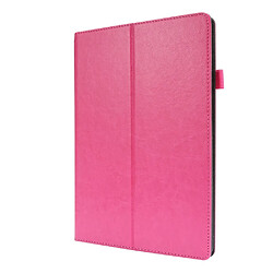 Etui en PU conception à deux volets de texture de cheval fou rose pour votre Apple iPad 10.2 (2020)