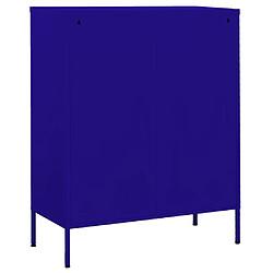 Acheter vidaXL Armoire de rangement Bleu marine 80x35x101,5 cm Acier