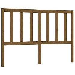 vidaXL Tête de lit Marron miel 166x4x100 cm Bois massif de pin