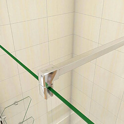 Acheter Aica Sanitaire Paroi de douche 100x200cm en verre securit anticalcaire 8mm