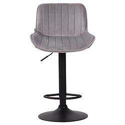 Non Tabouret de bar Lentini velours noir