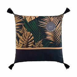 Paris Prix Coussin Déco Imprimé Folidor 45x45cm Noir & Or pas cher