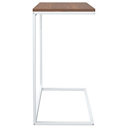 Acheter Maison Chic Table d'appoint | Table Basse Blanc 55x35x66 cm Bois d'ingénierie -GKD54384