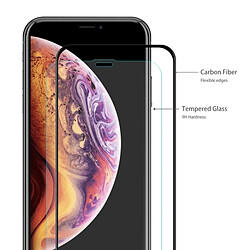 Avis Wewoo 0.2mm Film de verre trempé plein écran en fibre de carbone 3D pour iPhone XS Max