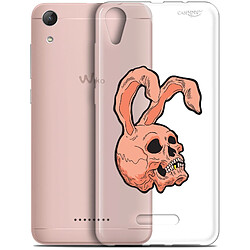 Caseink Coque arrière Wiko Lenny 4 (5 ) Gel HD [ Nouvelle Collection - Souple - Antichoc - Imprimé en France] Rabbit Skull