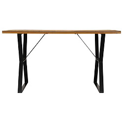 vidaXL Table à manger 140x80x76 cm Bois de récupération massif