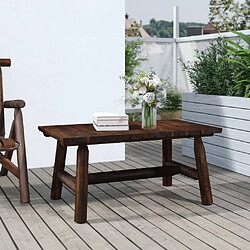 Maison Chic Table basse,Table Console Table d'appoint, Table pour salon 90x50x41 cm bois massif d'épicéa -MN54377