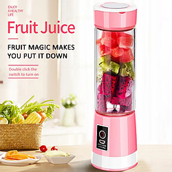 Universal Mélangeurs portables, presse-fruits, fabricants de smoothies, mélangeurs rechargeables, mini machines à cuisiner, tasses à jus.(Rose)