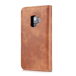 Avis Wewoo Housse Étui marron pour Samsung Galaxy S9 Crazy Horse Texture Horizontal Flip détachable Magnétique de protection avec titulaire et fentes cartes porte-monnaie