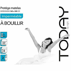 Avis Protecteur de matelas TODAY Blanc Cou Dos 160 x 200 cm