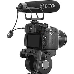 BOYA BM2021 Microphone canon a condensateur - Câble de sortie TRS & TRRS 3,5 mm