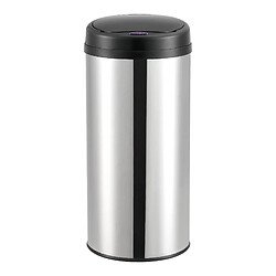 Poubelle à Capteur Acier Inox 42 Litres Argenté [en.casa]