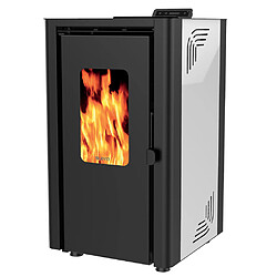 Poêle à granulés de bois 6.1kw blanc - orphee 6 blanc - SUPRA