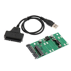 Acheter Adaptateur Usb Vers Msata, Msata Vers Sata 2.5 " Câble Avec Câble SATA à USB 2.0