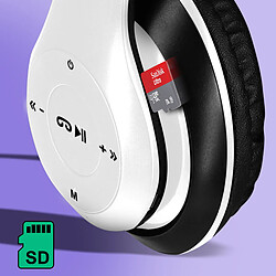 Avis Avizar Casque Audio Sans Fil Bluetooth 4.0 micro-SD P15 Blanc