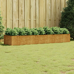 vidaXL Lit surélevé de jardin 280x80x40 cm acier corten