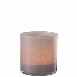 Paris Prix Photophore Design en Verre Jade 12cm Mauve