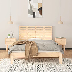 Avis Maison Chic Tête de lit scandinave,Meuble de chambre murale 126x3x63 cm Bois massif de pin -MN33822