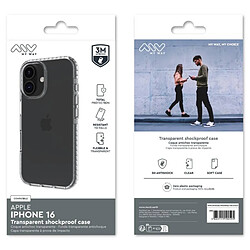 My Way Myway Coque de Protection pour iPhone 16 Renforcée 3M Transparent