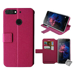 Htdmobiles Housse etui portefeuille pour Archos Sense 55 DC 55DC + film ecran - ROSE