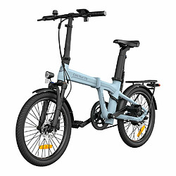 Acheter Vélo électrique pliant ADO Air 20 Pro - Moteur 250W Batterie 36V9.6Ah Assisté Autonomie 100KM Freins à Disque Hydrauliques - Bleu