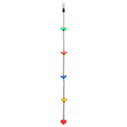 vidaXL Corde d'escalade avec plates-formes 200 cm